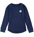 Viking Bluse - Uld/Viskose - Soft Baselayer Merino - Navy