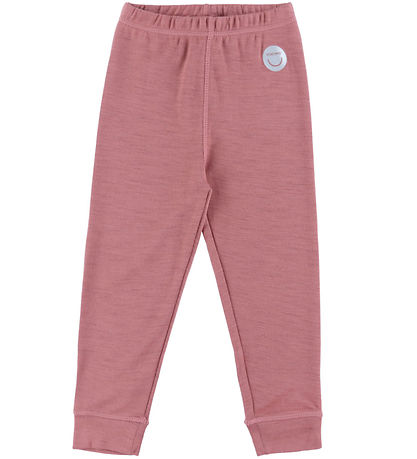 Viking Bukser - Uld/Viskose - Soft Baselayer Merino - Pink