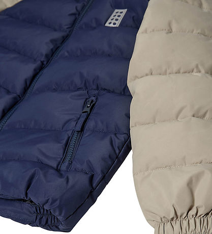 LEGO® Wear Dynejakke - LWJipe 704 - Blå/Beige