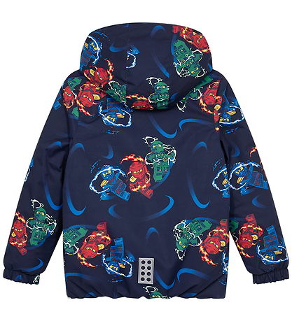 LEGO® Ninjago Vinterjakke - LWJaz 712 - Navy m. Ninjaer