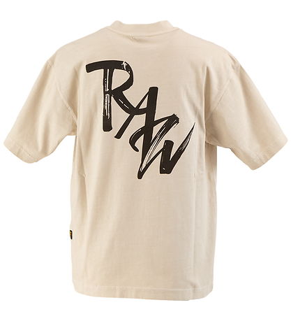 G-Star RAW T-shirt - Oversized - Milk m. Print