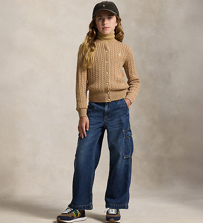 Polo Ralph Lauren Cardigan - Strik - Camel Heather