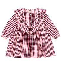 Konges Sløjd Kjole - Kim - Sangria/Butter Check