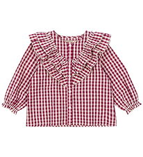 Konges Sløjd Skjorte - Kim - Sangria/Butter Check