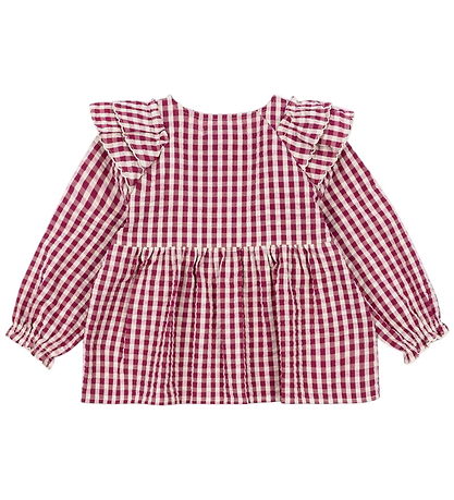 Konges Sløjd Skjorte - Kim - Sangria/Butter Check