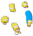 Crocs Vedhæng - The Simpsons - 5-pak