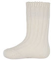 Fanga Fontana Strømper - Uld - Strik - Lana - Off White Melange