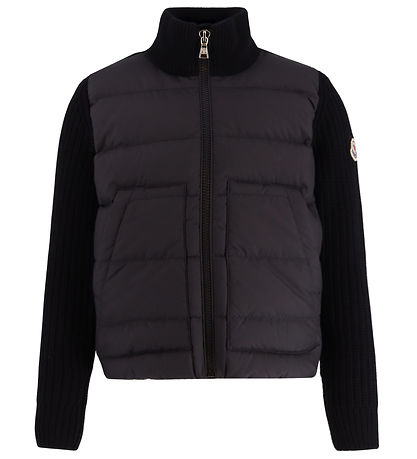 Moncler Cardigan - Strik/Dun - Sort