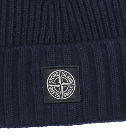 Stone Island Hue - Uld/Viskose - Strik - Navy Blue