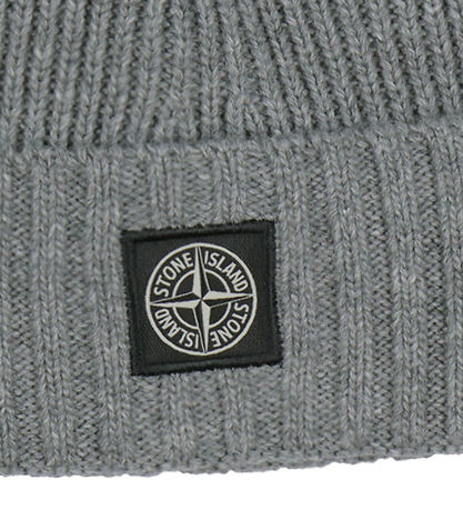Stone Island Hue - Uld/Viskose - Strik - Dark Grey Melange