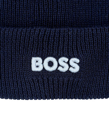 BOSS Hue - Strik - Navy m. Kvast