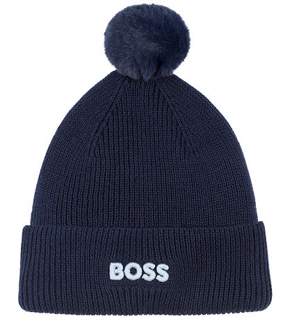 BOSS Hue - Strik - Navy m. Kvast