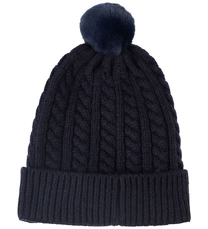BOSS Hue - Strik - Navy m. Kvast