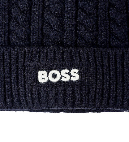 BOSS Hue - Strik - Navy m. Kvast