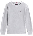 Tommy Hilfiger Bluse - Strik - Lysegråmeleret