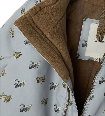 Lil' Atelier Flyverdragt - NmmLasnow10 - Ultimate Grey/Airplanes