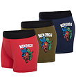 LEGO® Wear Ninjago Boxershorts - 3-pak - LwaGan - Blå - Rød - Gr
