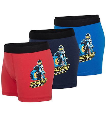 LEGO® Wear Ninjago Boxershorts - 3-pak - LwaGan - Blå - Rød