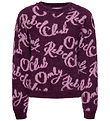 Kids Only Bluse - Strik - KogDina - Mauve Wine/Mauve Orchid