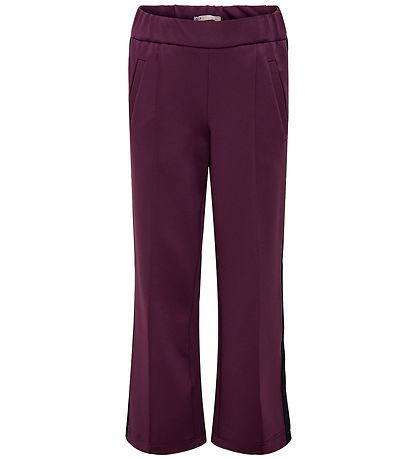 Kids Only Træningsbukser - KogWarm - Mauve Wine/Panel White/Blac