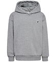 Hummel Hættetrøje - HmlJR - Grey Melange