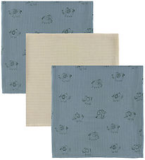 Name it Stofbleer - 3-pak - Musselin - 70x70 cm - NbnOhappy - Tr