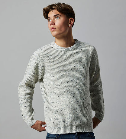 LMTD Bluse - Strik - Rib - NlmNaston - Oatmeal