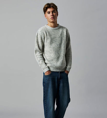 LMTD Bluse - Strik - Rib - NlmNaston - Oatmeal