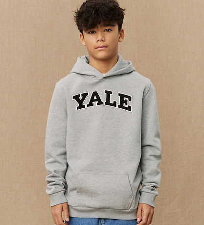 Les Deux Hættetrøje - Yale - Light Grey Melange/Black