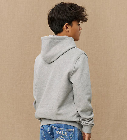 Les Deux Hættetrøje - Yale - Light Grey Melange/Black