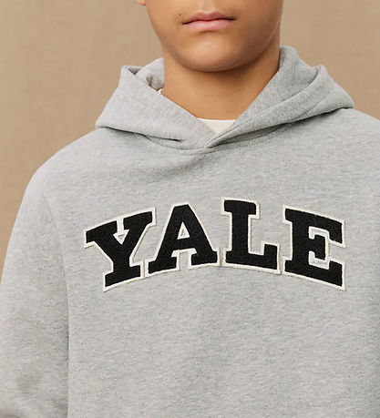 Les Deux Hættetrøje - Yale - Light Grey Melange/Black