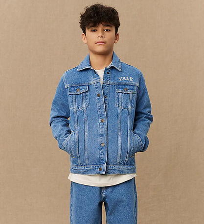 Les Deux Denimjakke - Rally Yale - Medium Indigo Wash