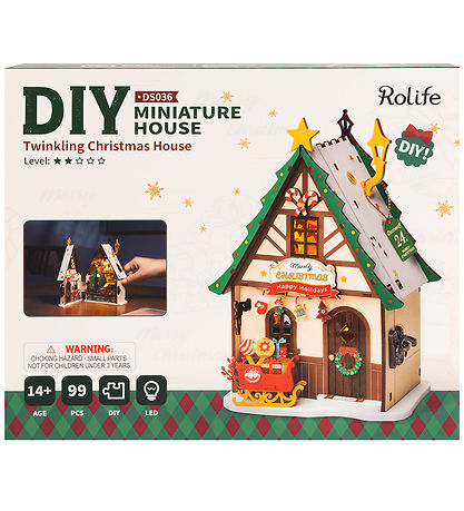 Rolife Miniature-diorama - DIY - Twinkling Christmas House DS036