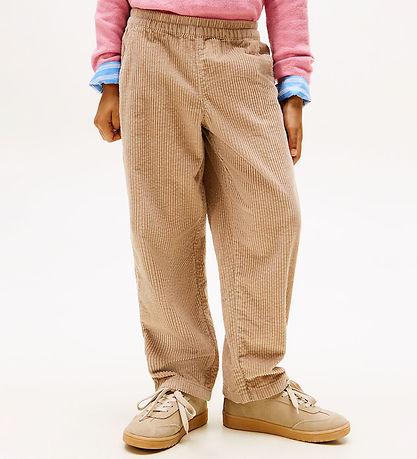 Tommy Hilfiger Fløjlsbukser - Malted Milkbrown