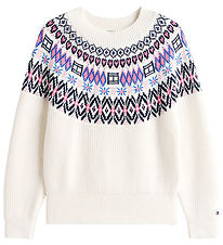 Tommy Hilfiger Bluse - Strik - Ivory Silkwhite