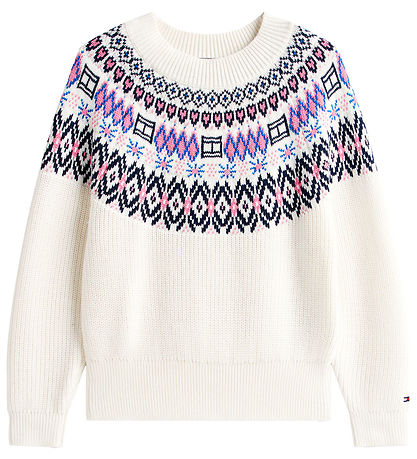 Tommy Hilfiger Bluse - Strik - Ivory Silkwhite