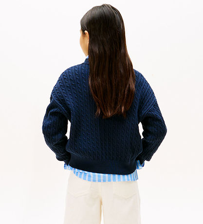 Tommy Hilfiger Bluse - Strik - Dark Night Navyblue