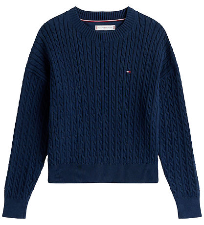 Tommy Hilfiger Bluse - Strik - Dark Night Navyblue