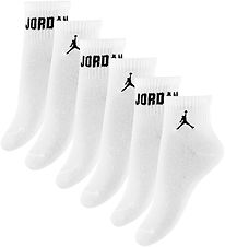 Jordan Strømper - 6-pak - White