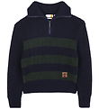Timberland Bluse m. Lynlås - Strik - Navy/Grøn