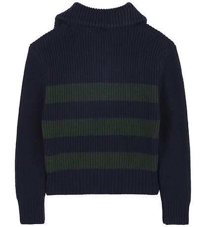 Timberland Bluse m. Lynlås - Strik - Navy/Grøn