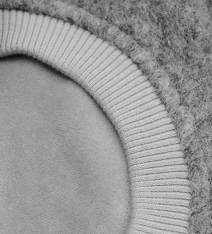 Huttelihut Elefanthue - Uld - 2-lags - Grey Melange m. Kvaste