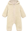 Huttelihut Køredragt - Uldfleece - Teddy - Cement