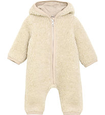 Huttelihut Køredragt - Uldfleece - Teddy - Cement