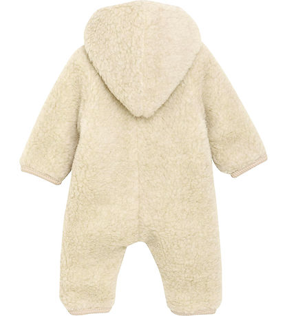 Huttelihut Køredragt - Uldfleece - Teddy - Cement