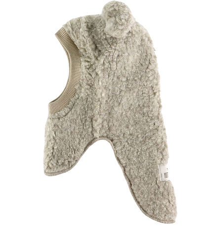 Huttelihut Elefanthue - Uld - Teddy - 2-lags - Camel Melange 