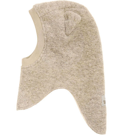 Huttelihut Elefanthue - Uld - 2-lags - Sand Melange m. Ører