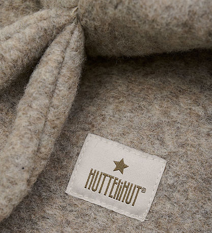 Huttelihut Elefanthue - Uld - 2-lags - Camel Melange m. Ører
