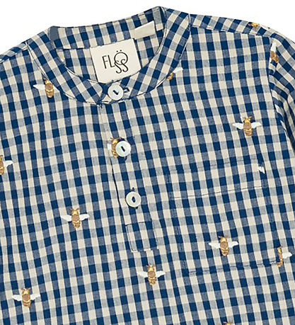 Flöss Shirt - Olivian - Bee Blue check