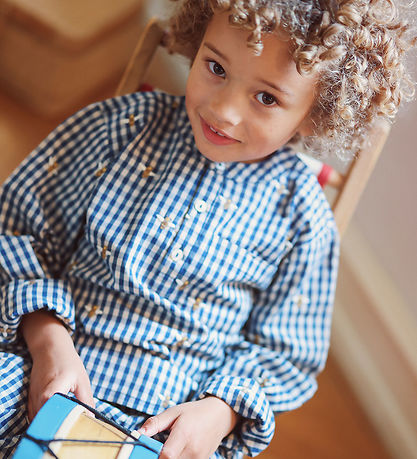 Flöss Shirt - Olivian - Bee Blue check